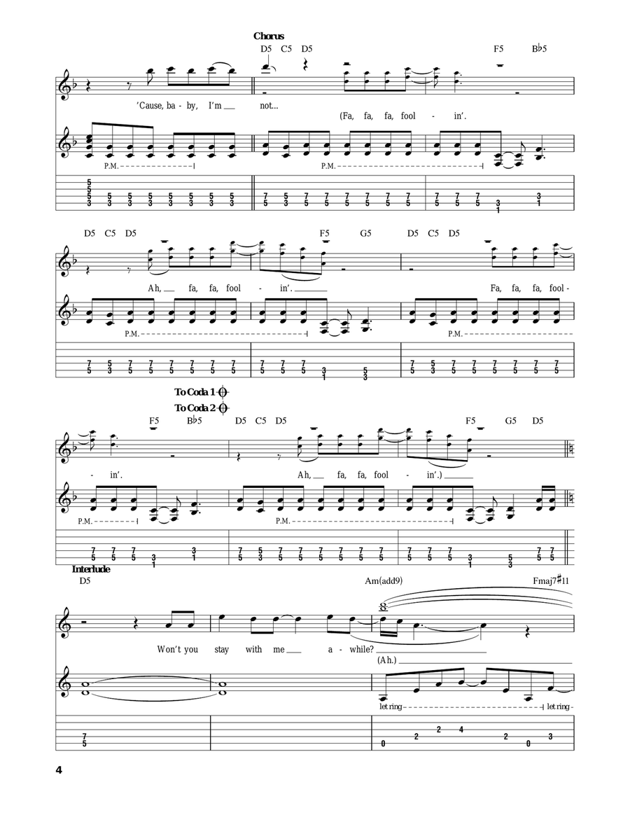 Foolin' Foolin' Acoustic Guitar scores gallery preview page 4