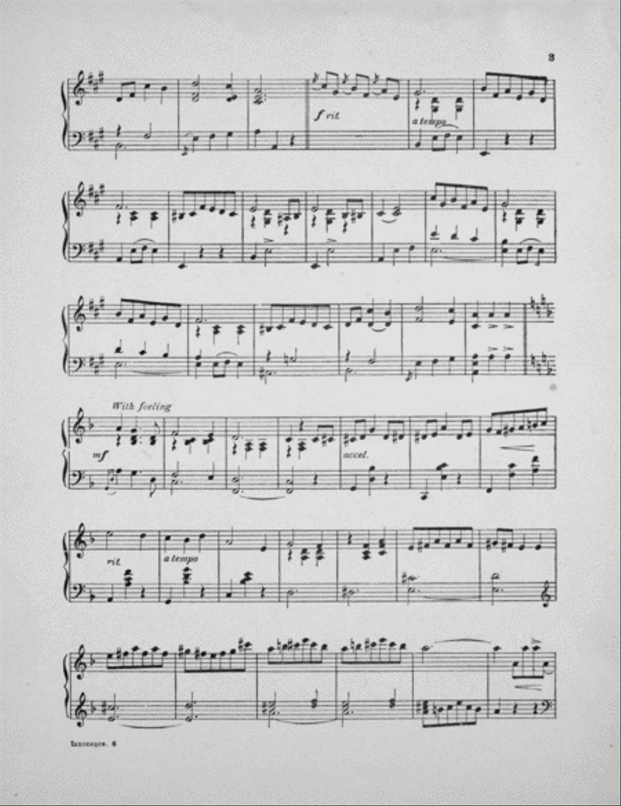 Innocence. Valse Lente Piano Solo scores gallery preview page 3