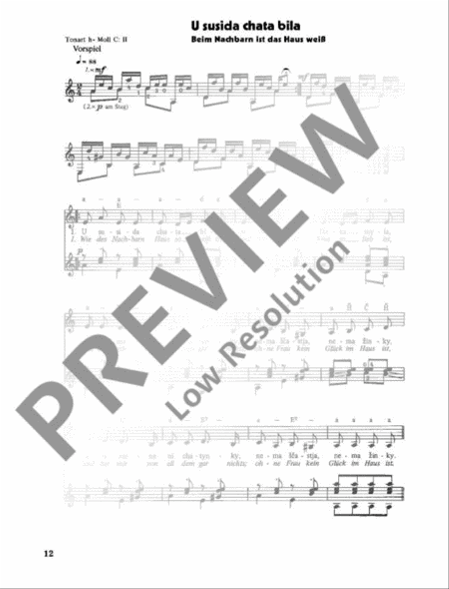 Ukrainische Volksweisen Ukrainische Volksweisen High Voice scores gallery preview page 13