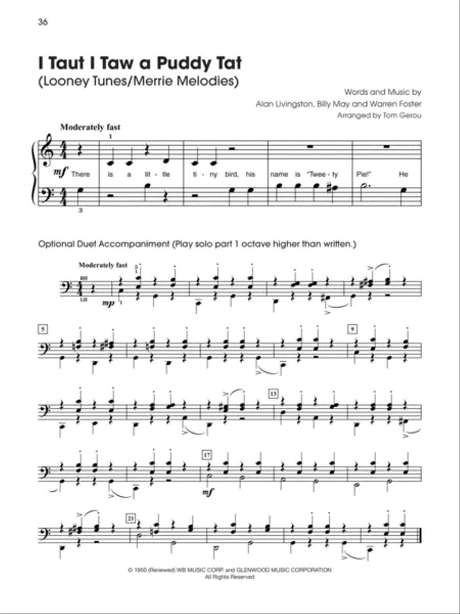 5 Finger Cartoon Party 5 Finger Cartoon Party Easy Piano scores gallery preview page 14