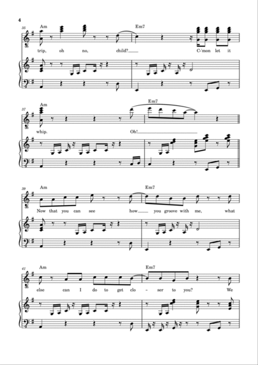 Let It Whip Piano, Vocal, Guitar scores gallery preview page 5