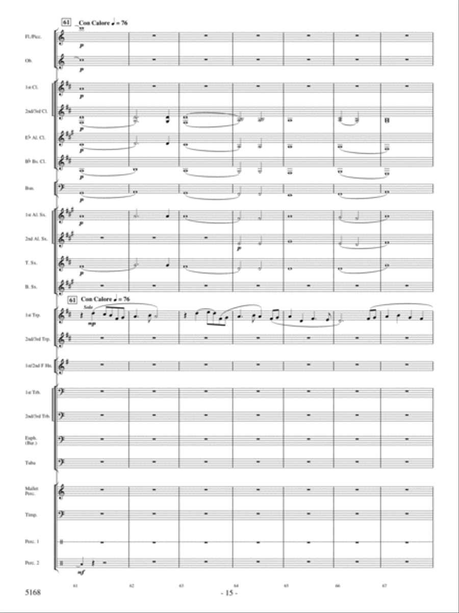 Brule River Celebration Concert Band scores gallery preview page 14