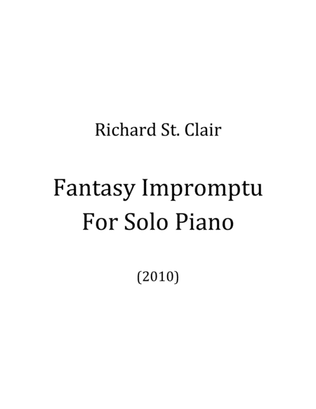 Book cover for Fantasy Impromptu for Solo Piano