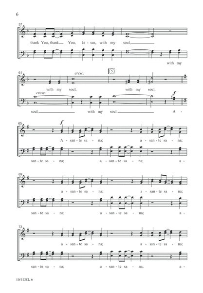 Asante Sana, Yesu (Thank You, Jesus) by Mark Burrows 4-Part - Digital Sheet Music
