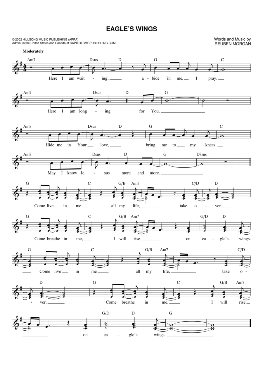 Eagle's Wings Flute scores gallery preview page 1