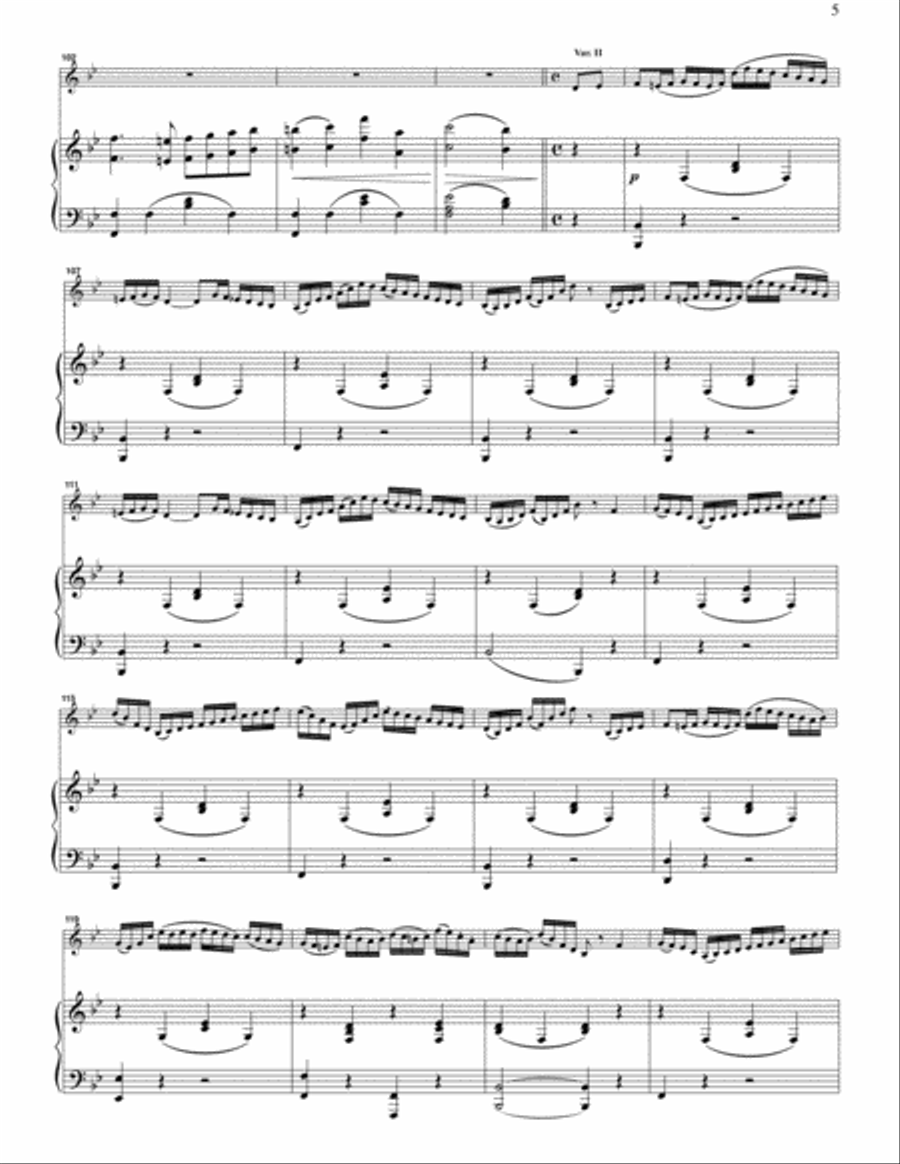 Fantasie and Variations on a Cavatina by Bellini Trumpet Solo scores gallery preview page 6