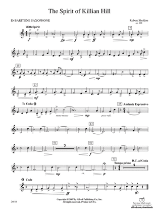 The Spirit of Killian Hill: E-flat Baritone Saxophone