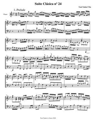 Baroque suite for piano solo nº24