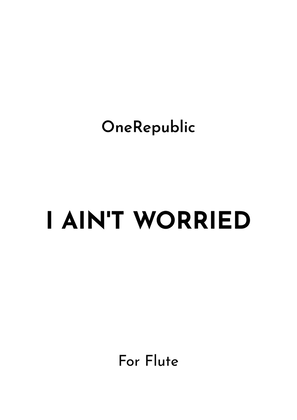 Book cover for I Ain't Worried