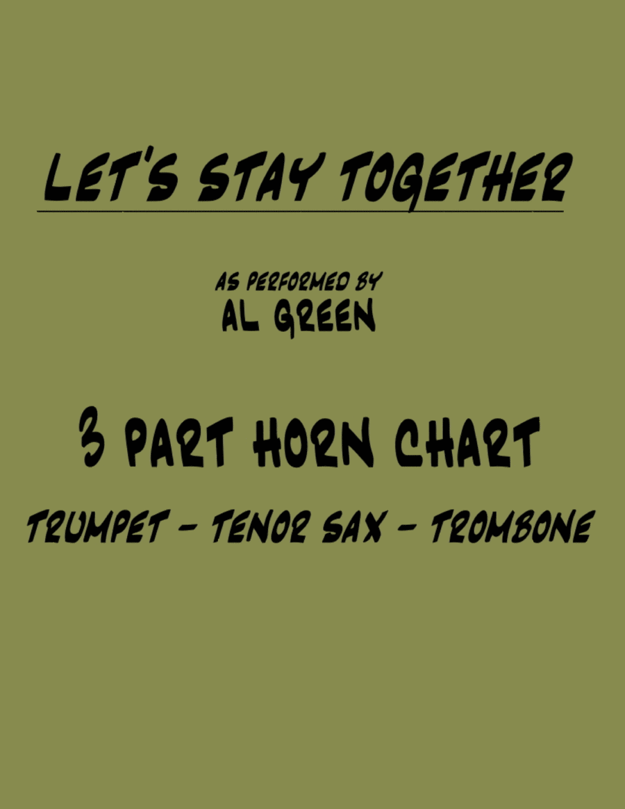 Let's Stay Together Let's Stay Together Small Ensemble scores gallery preview page 1