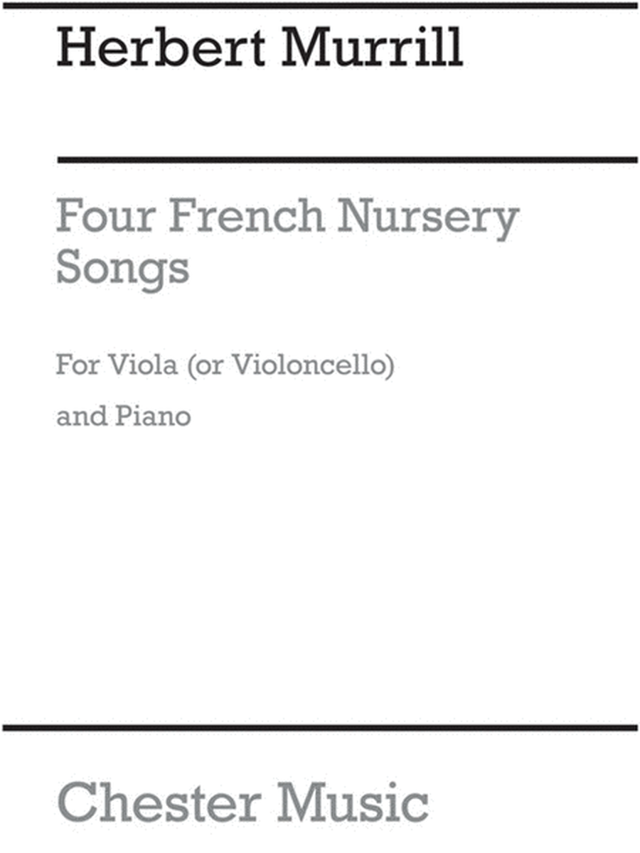 Murrill 4 French Nursery Songs Cello(Arc