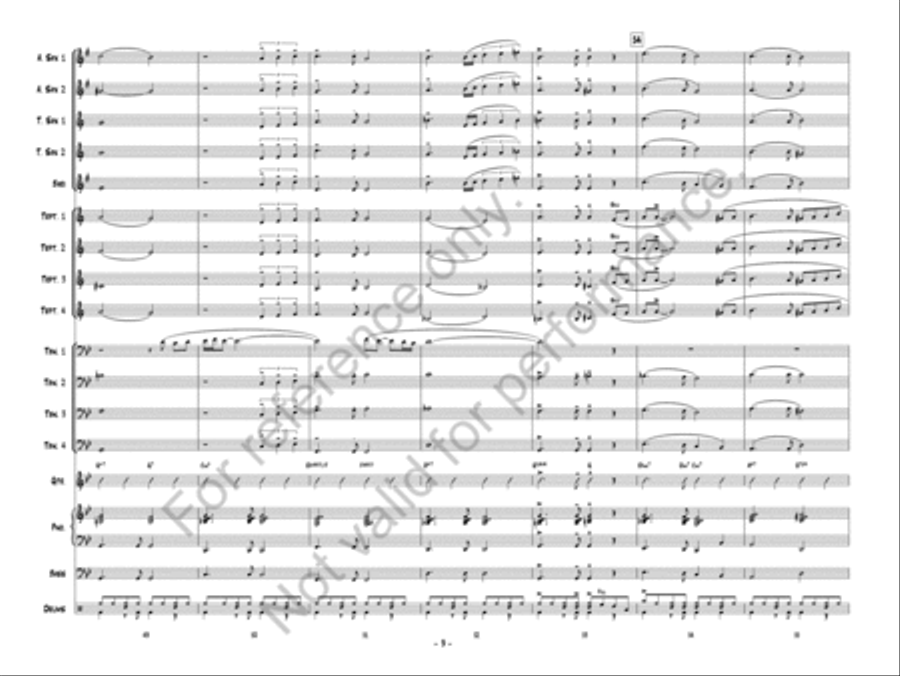 Somewhere In The Moonlight Jazz Ensemble scores gallery preview page 10
