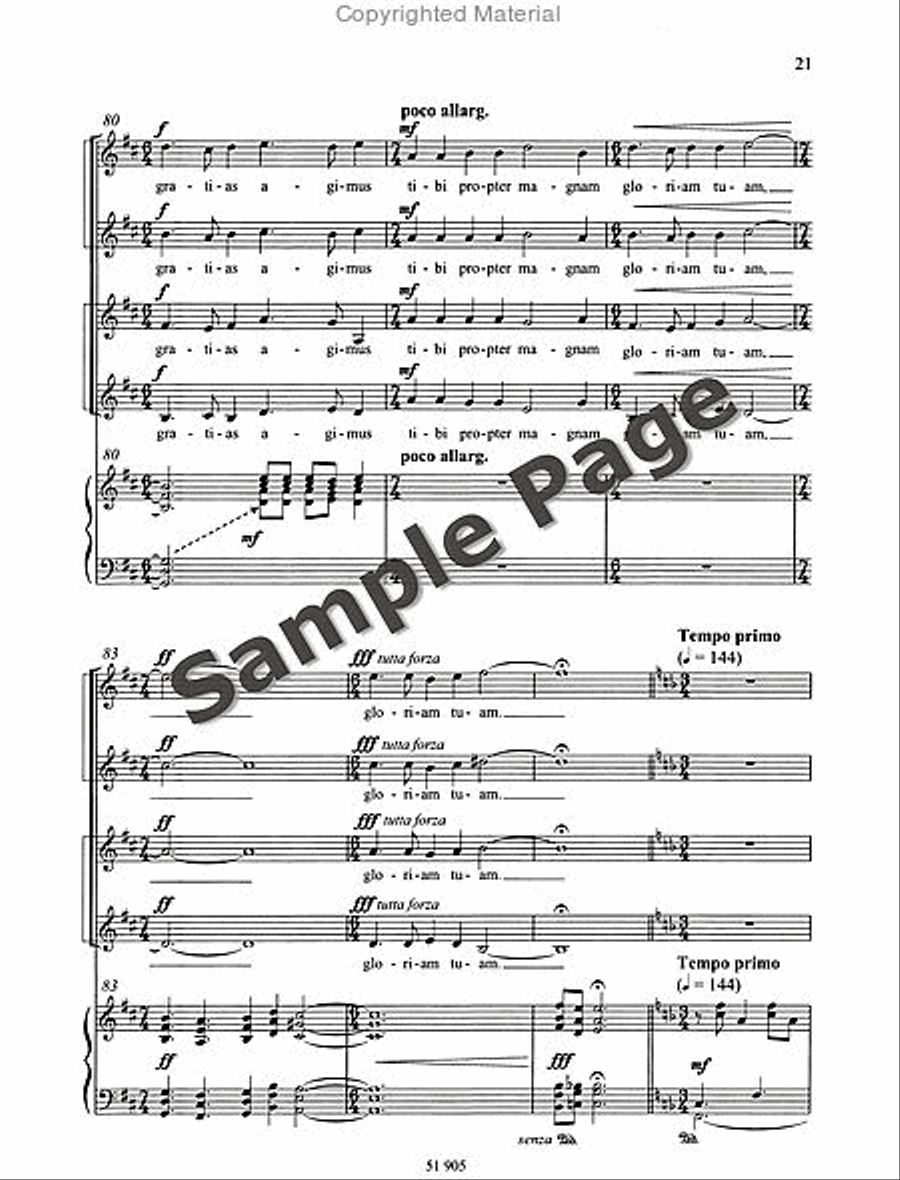 Missa Brevis SSAA scores gallery preview page 22