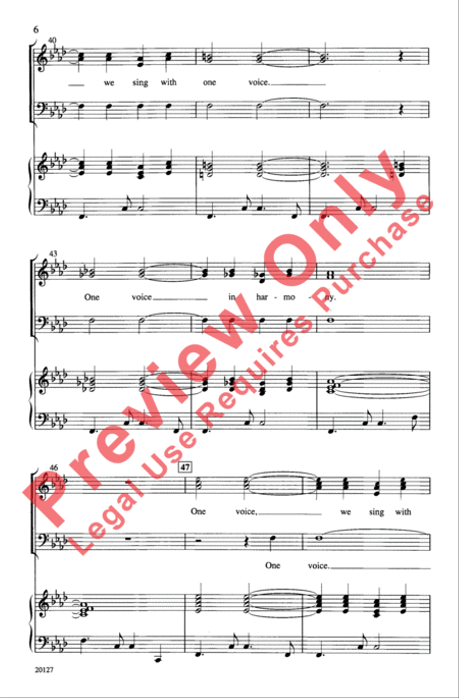 Uma Familia 3-Part scores gallery preview page 6