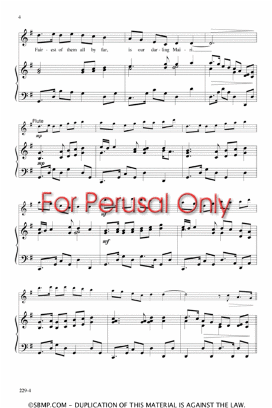 Mairi's Wedding - SA Octavo SA scores gallery preview page 3