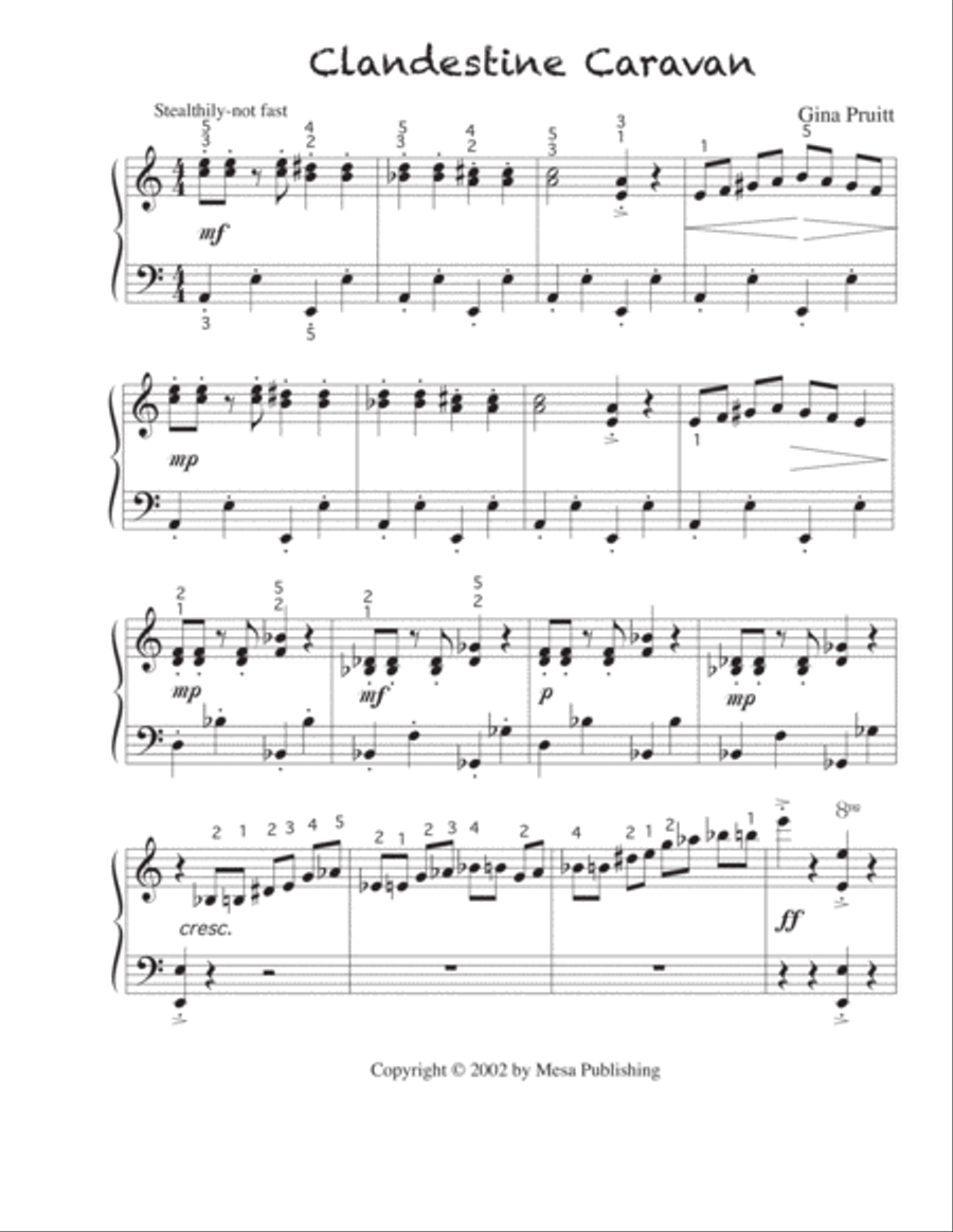 East of the Sahara Piano Solo scores gallery preview page 3