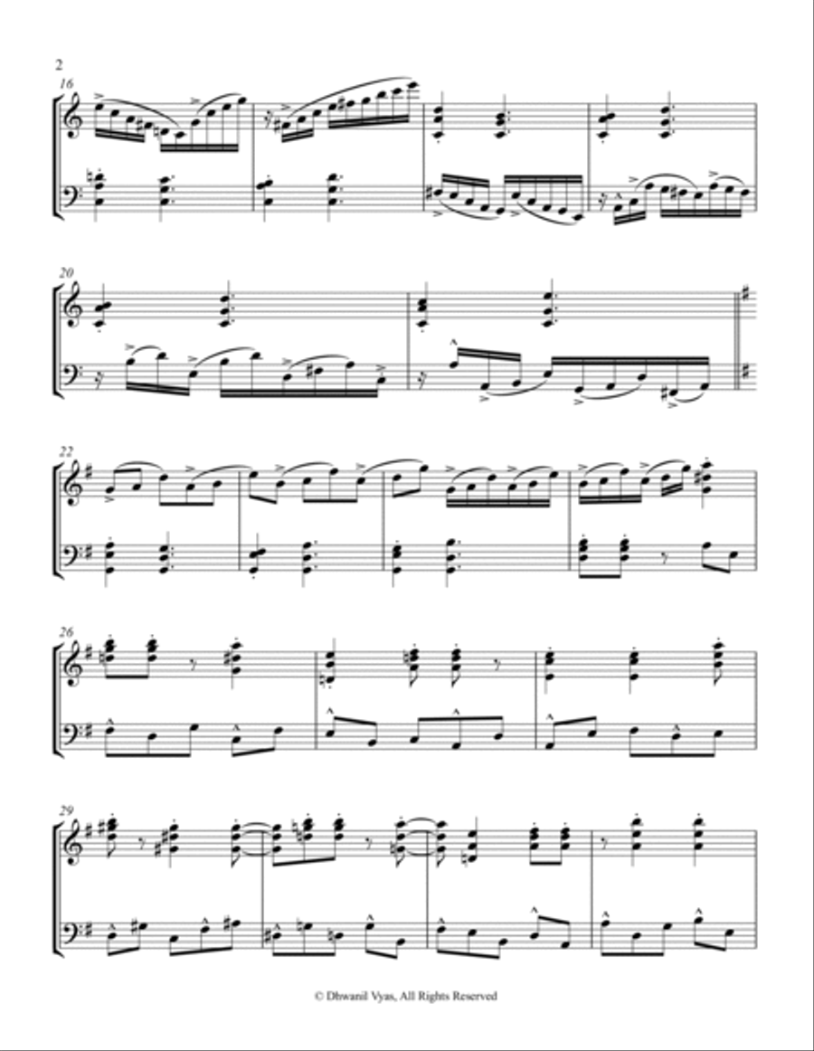 Keyboard Sketch No. 5 Keyboard Sketch No. 5 Piano Solo scores gallery preview page 2