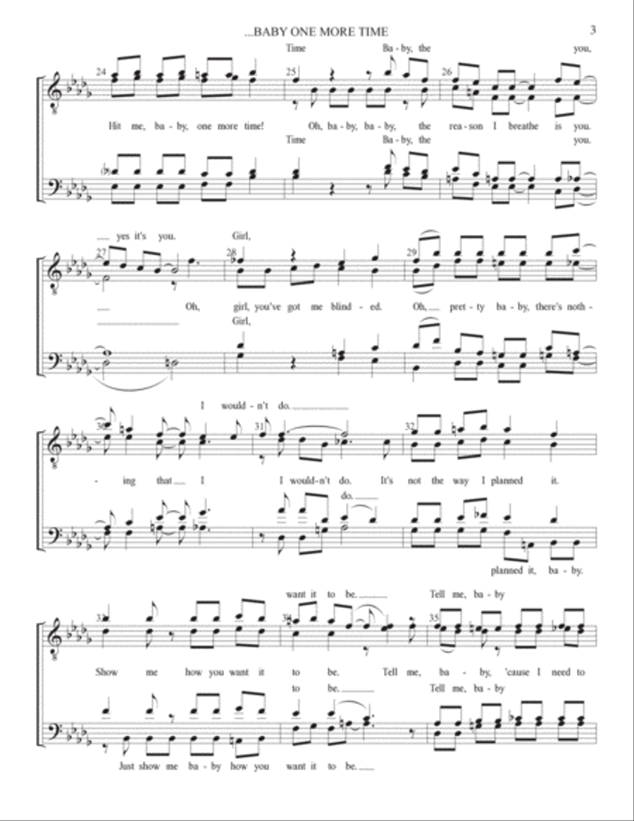 ...baby One More Time ...baby One More Time TTBB scores gallery preview page 3
