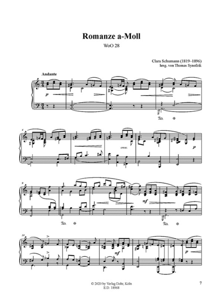 Romanze für Klavier a-Moll WoO 28