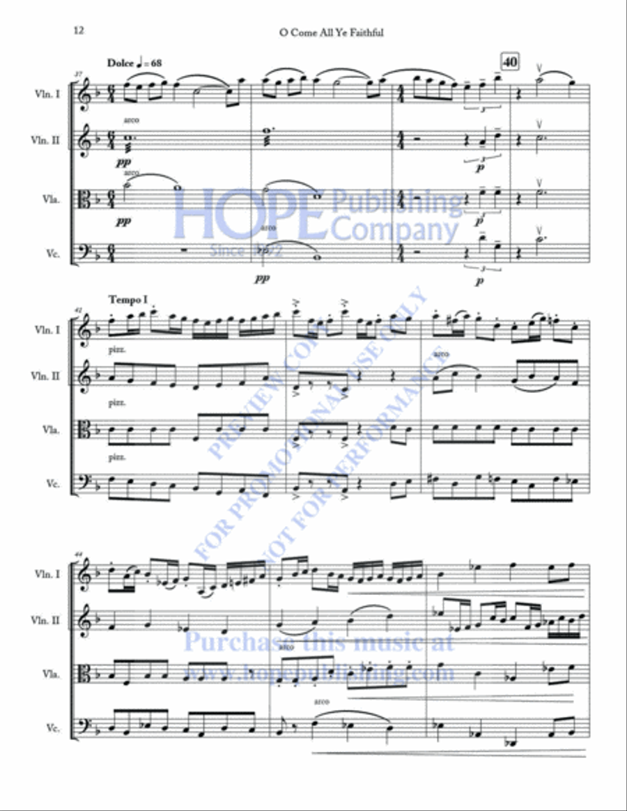 A String Quartet Christmas Vol 2 String Quartet scores gallery preview page 15
