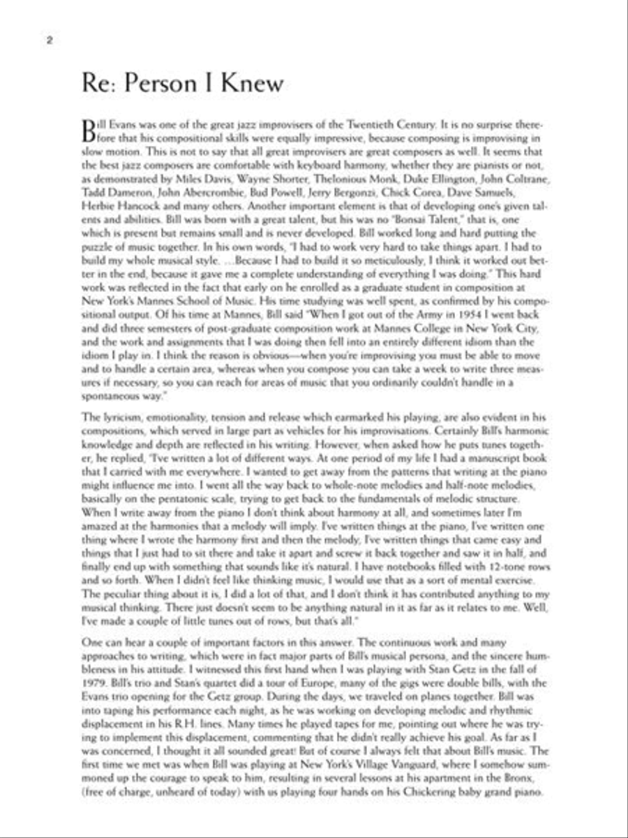 Bill Evans – 19 Arrangements for Solo Piano Piano Solo scores gallery preview page 4