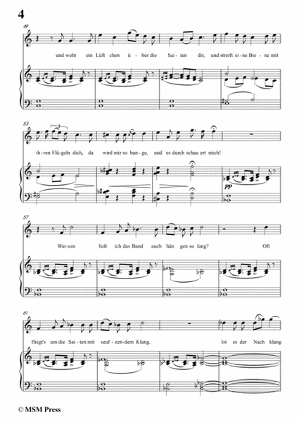 Schubert-Pause,from 'Die Schöne Müllerin',Op.25 No.12,in C Major,for Voice&Piano image number null