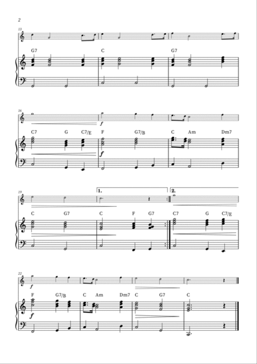 God Bless America ® God Bless America ® Tenor Recorder scores gallery preview page 2