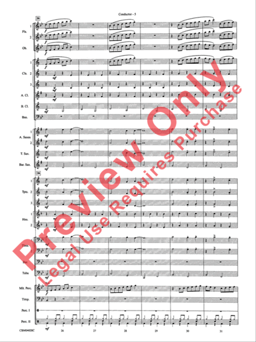 What's Up at the Symphony? Concert Band scores gallery preview page 8