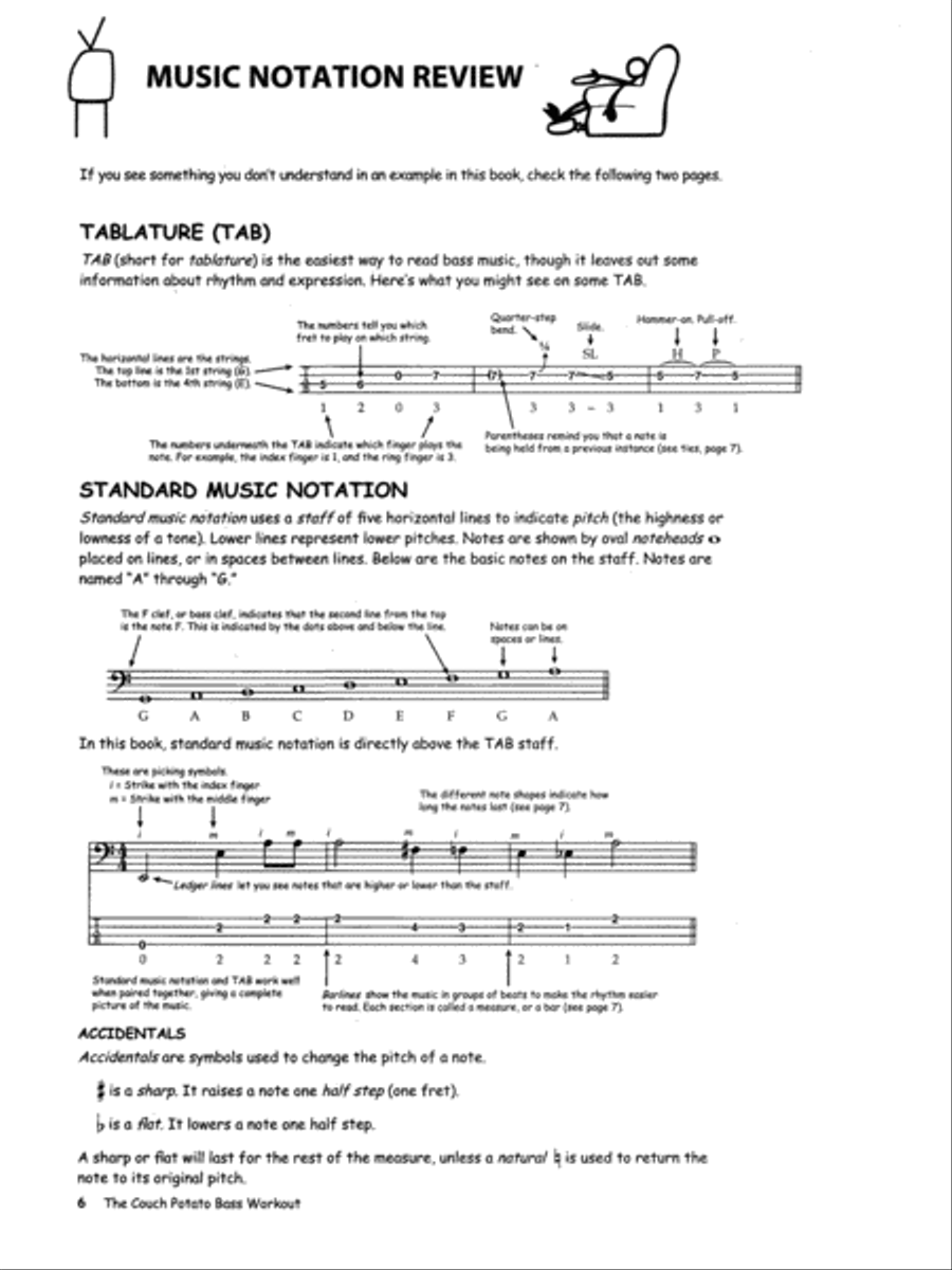 The Couch Potato Bass Workout Bass Guitar scores gallery preview page 3