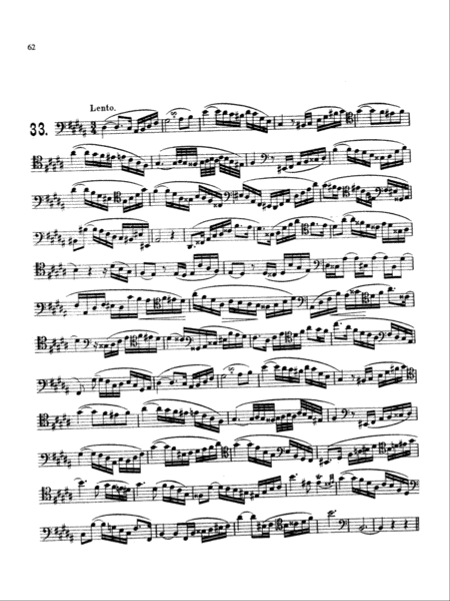 Milde: Fifty Concert Studies, Op. 26 Bassoon Solo scores gallery preview page 1