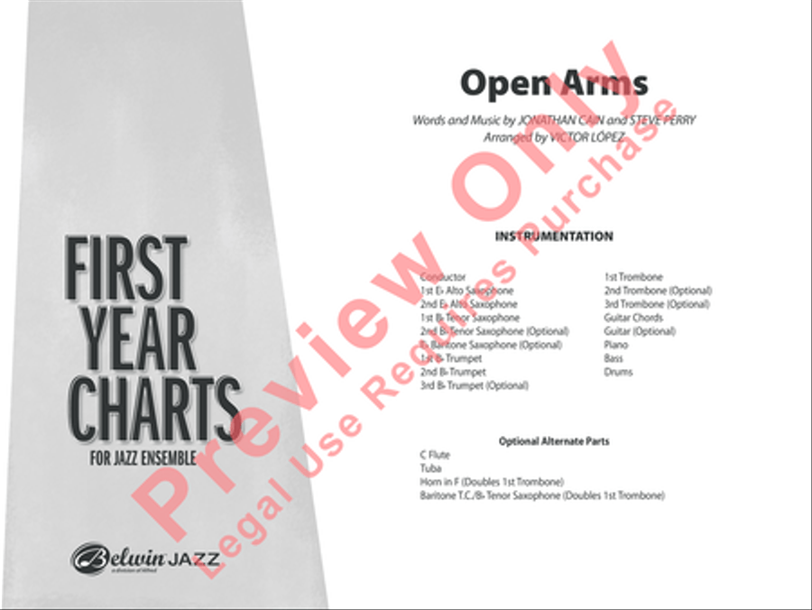 Open Arms Jazz Ensemble scores gallery preview page 2