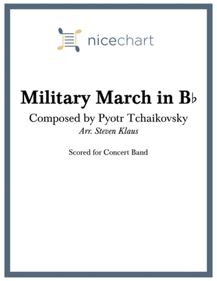 Book cover for Military March in B-flat (Score & Parts)