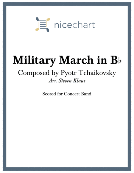 Military March in B-flat (Score & Parts) image number null