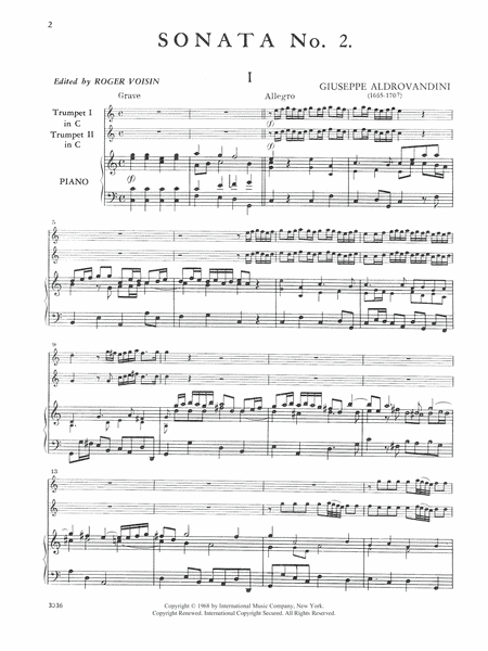 Sonata No. 2 In C Major, Opus 12