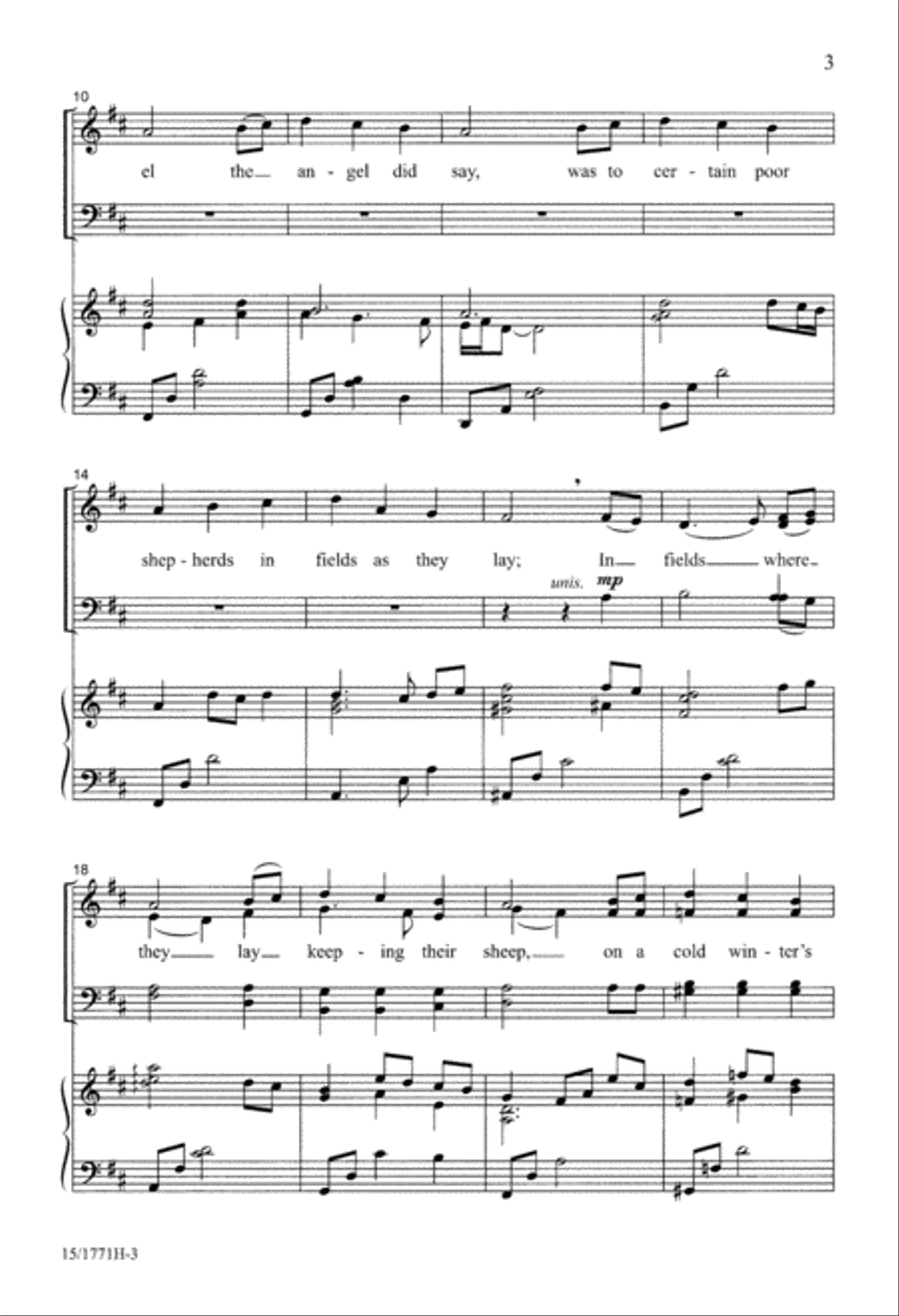 A Joyful Noel 4-Part scores gallery preview page 3