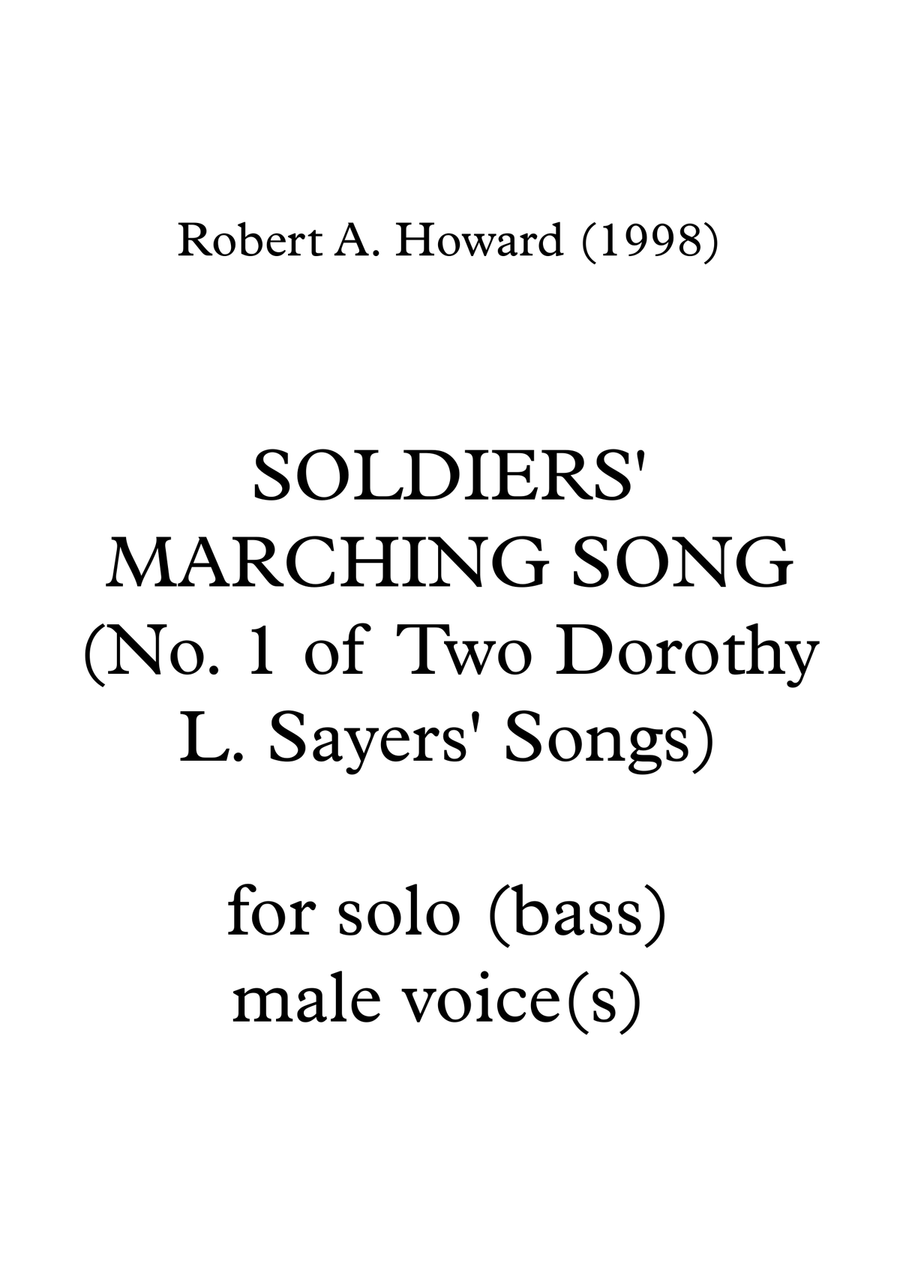 Soldiers' Marching Song Medium Voice scores gallery preview page 1