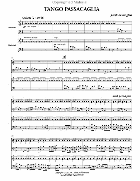 Tango Passacaglia (score & parts)