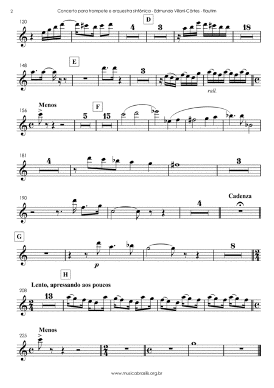 Concerto para trompete e orquestra sinfônica (partes) Full Orchestra scores gallery preview page 4