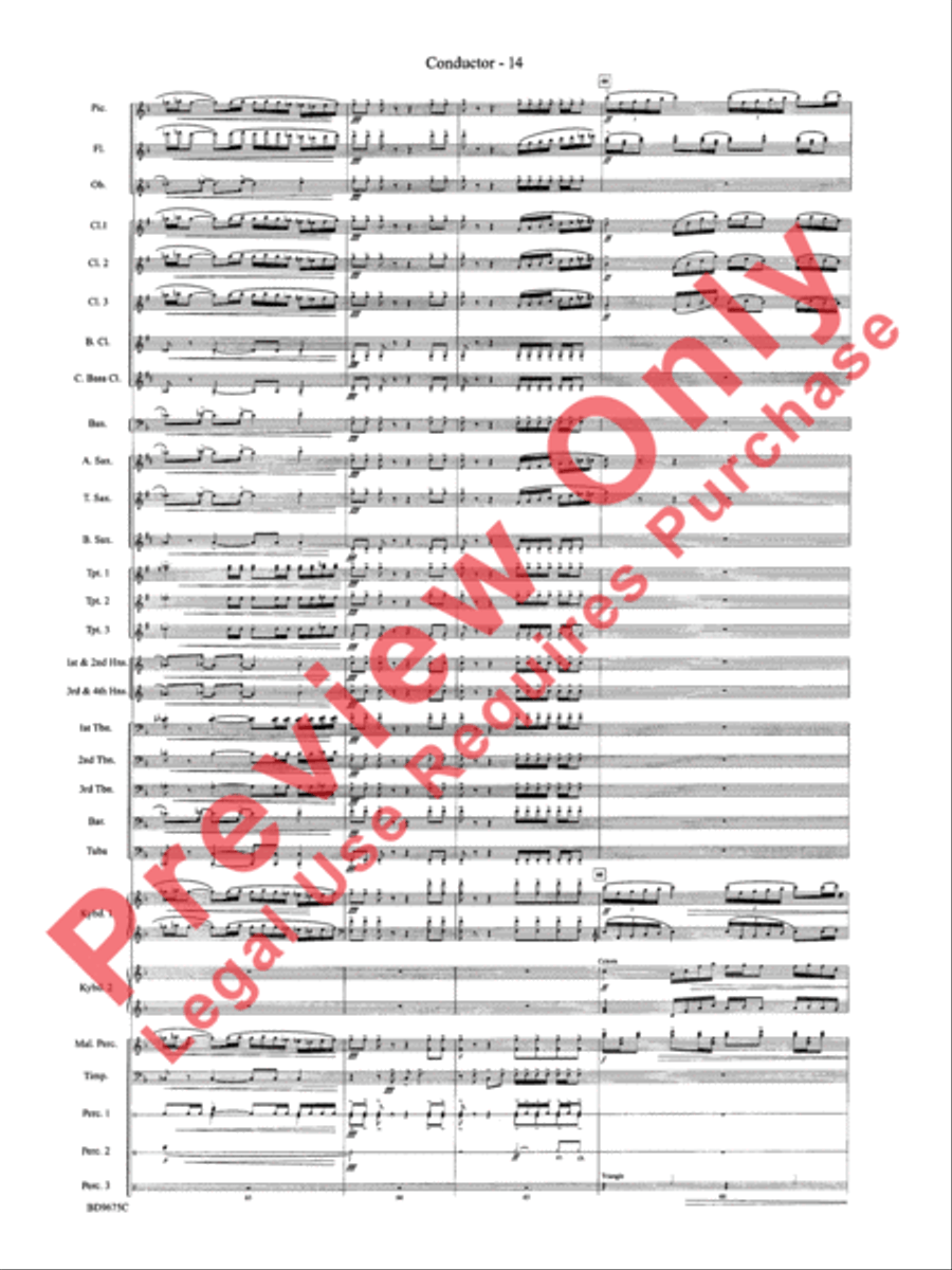 Twelve Seconds to the Moon Concert Band scores gallery preview page 17
