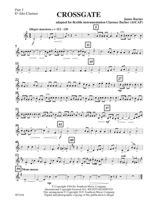 Crossgate Overture - Alto Clarinet