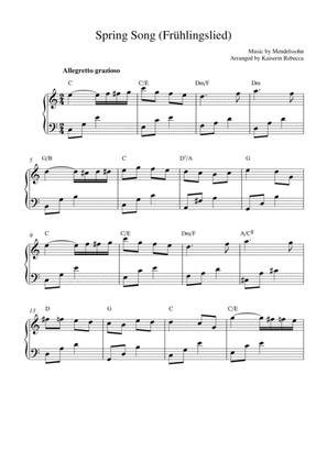 Spring Song (Frühlingslied, Op.62 no.6)