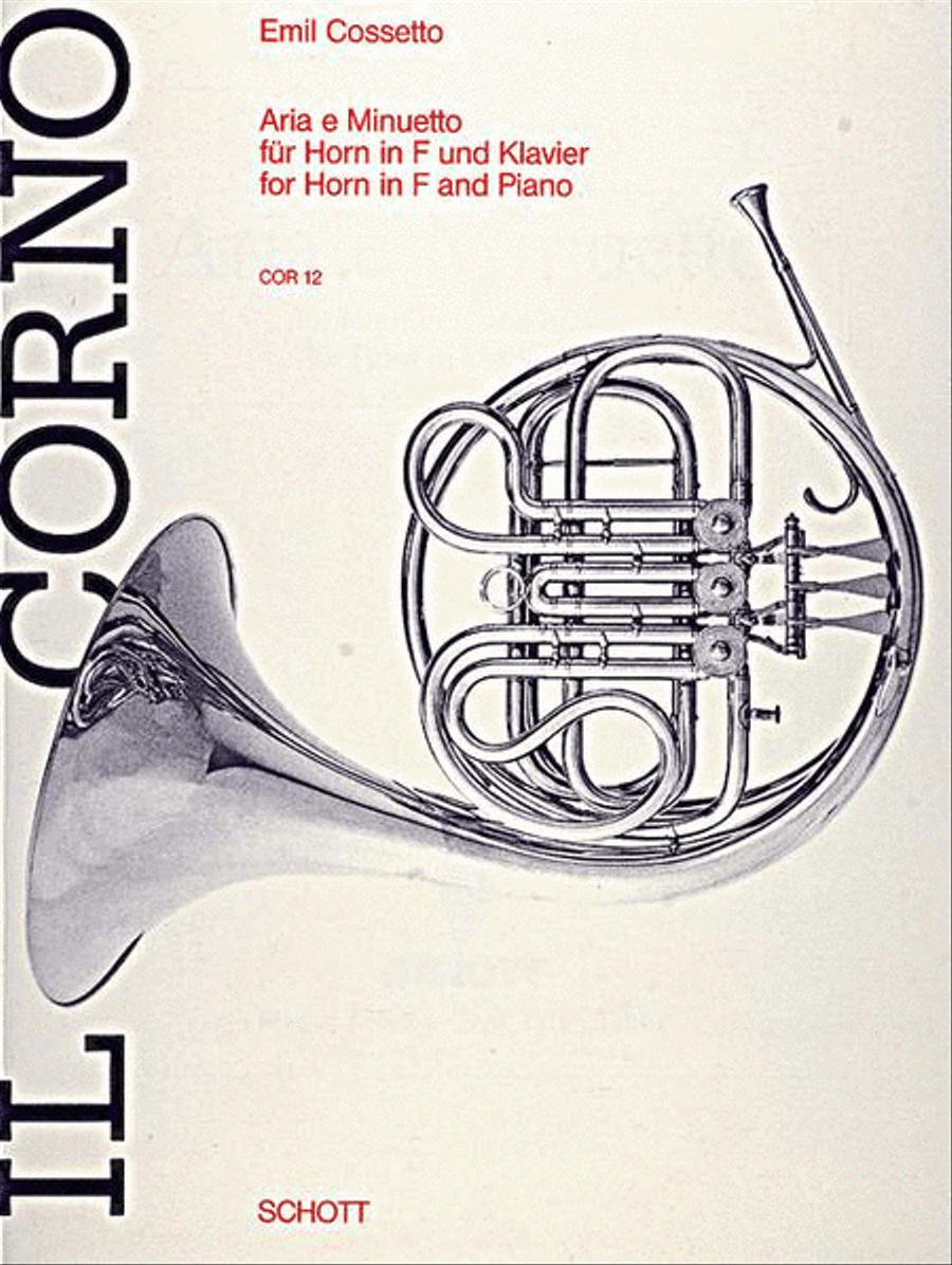 Aria and Minuet Horn scores gallery preview page 1