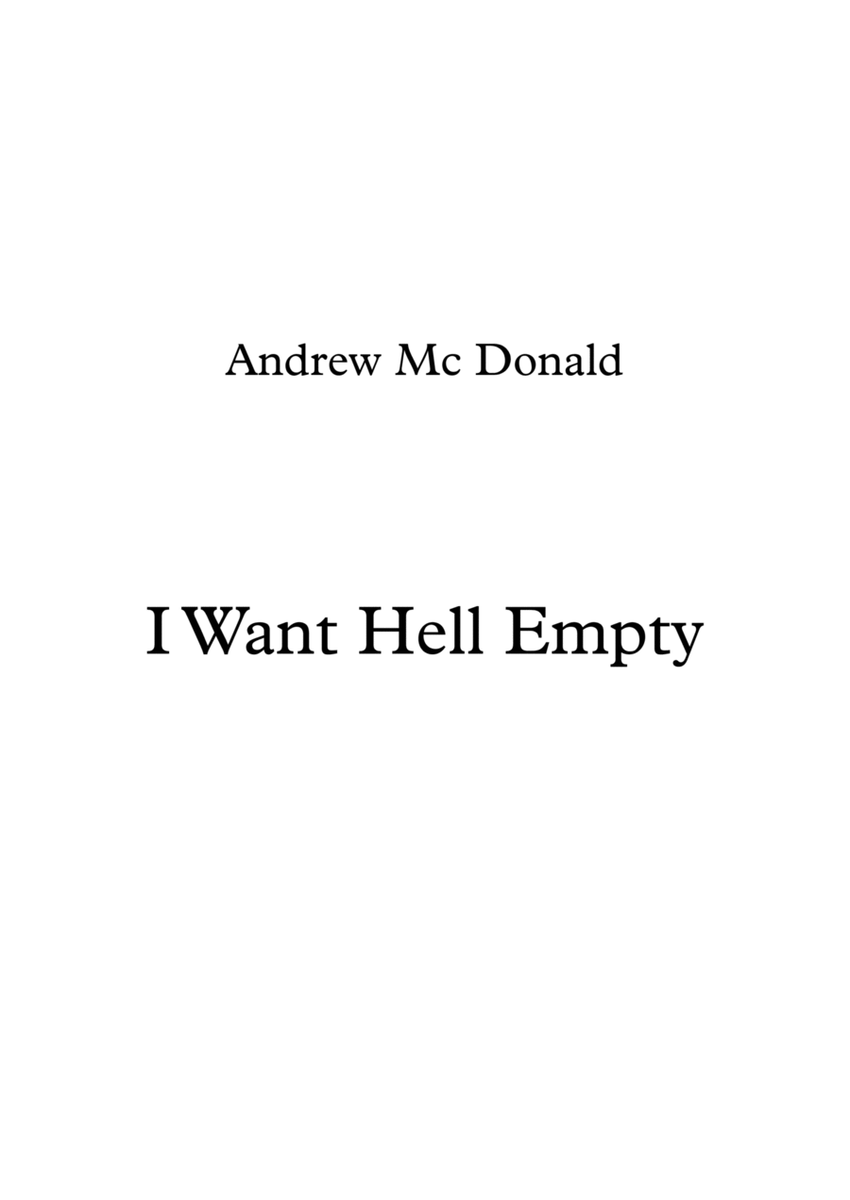 I Want Hell Empty
