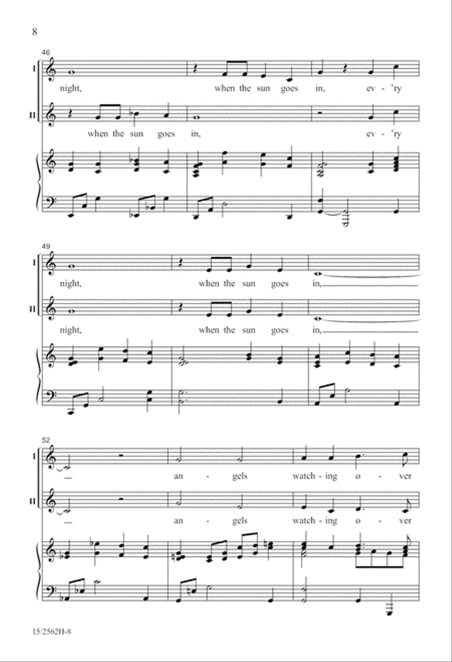 Angels Watching Over Me 2-Part scores gallery preview page 9