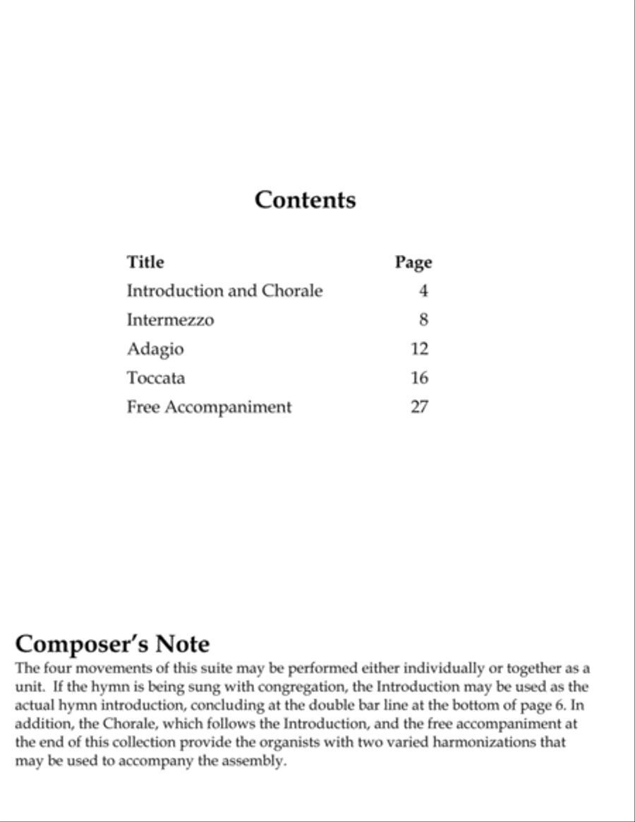 The Church's One Foundation (Suite on Aurelia) Organ scores gallery preview page 2