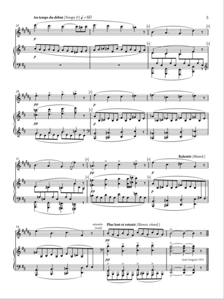 THREE NOCTURNES for Alto Saxophone and Piano Chamber Music scores gallery preview page 5