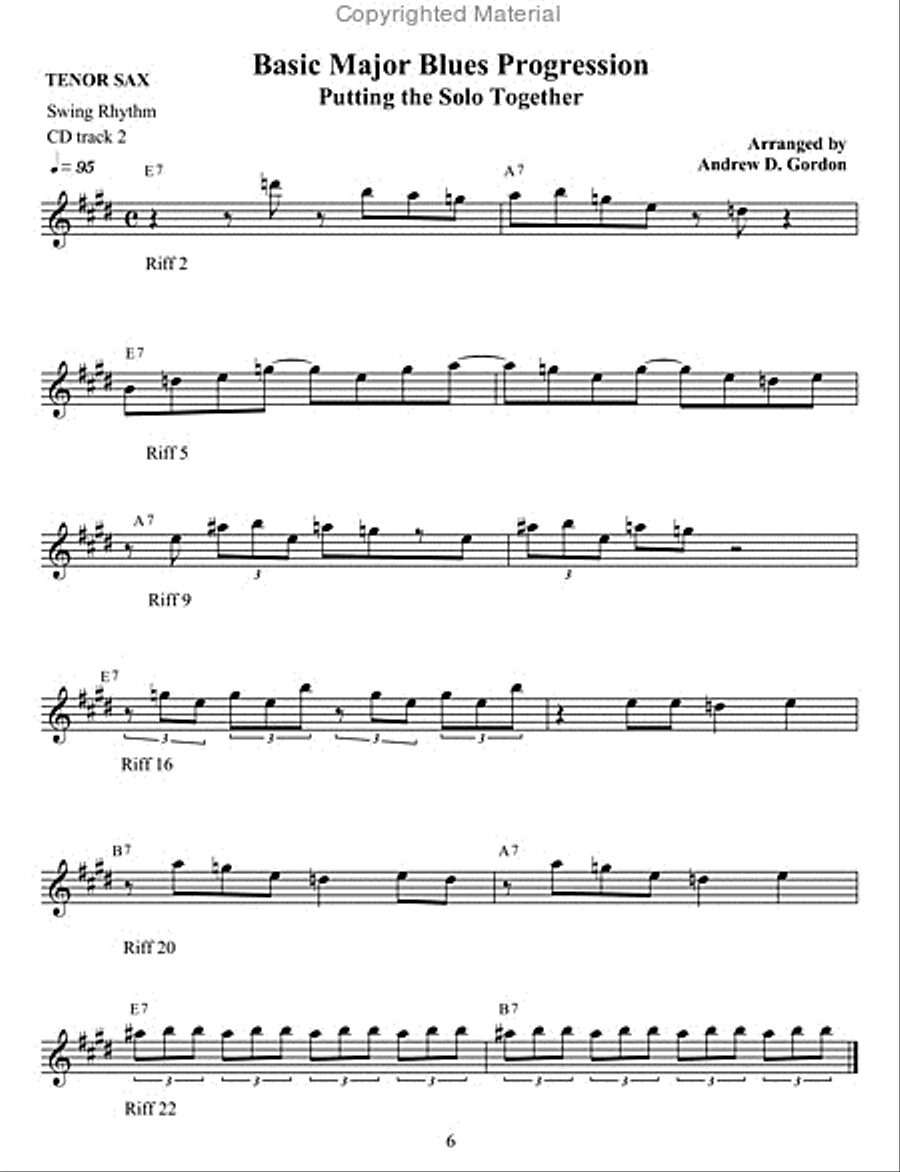 The Bluesier Side Of Jazz for Tenor and Bb instruments B-Flat Instrument scores gallery preview page 2