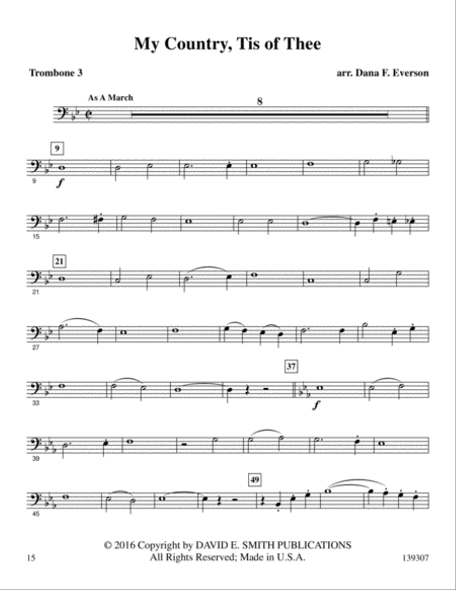 My County Tis Of Thee My County Tis Of Thee Brass Trio scores gallery preview page 16
