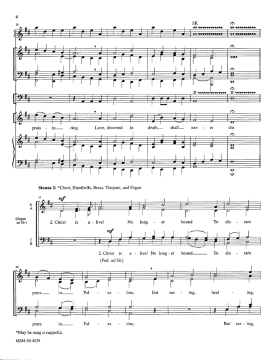 Christ Is Alive! Choir scores gallery preview page 5