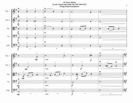Air Force Hymn ("Lord, Guard and Guide") - String Orchestra or String Quartet - Intermediate image number null